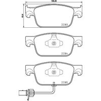Hella Pagid Brake Pad Set T2549
