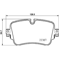 Hella Pagid Brake Pad Set T2555