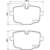 Hella Pagid Brake Pad Set T2558
