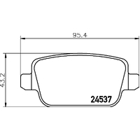 Hella Pagid Brake Pad Set T2636