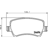 Hella Pagid Brake Pad Set T2641