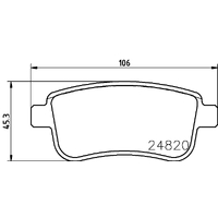 Hella Pagid Brake Pad Set T2642