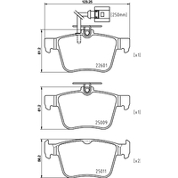 Hella Pagid Brake Pad Set T2647