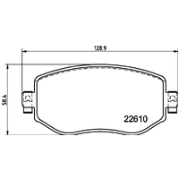 Hella Pagid Brake Pad Set T2660