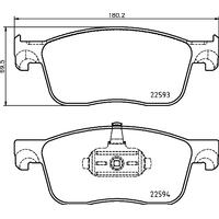 Hella Pagid Brake Pad Set T2666