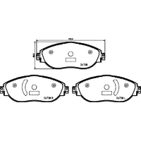 Hella Pagid Brake Pad Set T2732