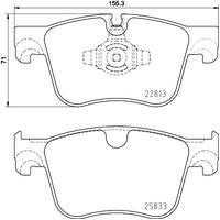 Hella Pagid Brake Pad Set T2737