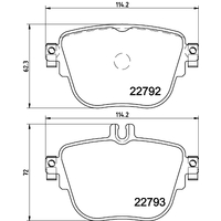 Hella Pagid Brake Pad Set T2748