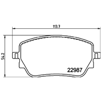Hella Pagid Brake Pad Set T2797
