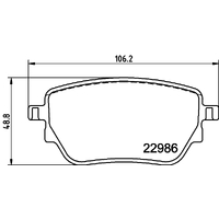 Hella Pagid Brake Pad Set T2798
