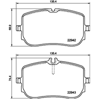 Hella Pagid Brake Pad Set T2819