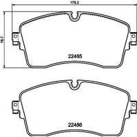 Hella Pagid Brake Pad Set T2880