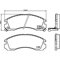 Hella Pagid Brake Pad Set T3025