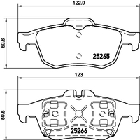 Hella Pagid Brake Pad Set T3133