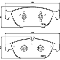 Hella Pagid Brake Pad Set T3155