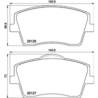 Hella Pagid Brake Pad Set T3177