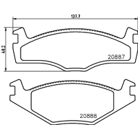 Hella Pagid Brake Pad Set T4154