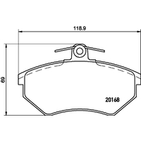 Hella Pagid Brake Pad Set T5051