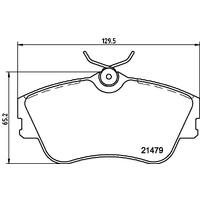 Hella Pagid Brake Pad Set T5072