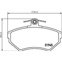 Hella Pagid Brake Pad Set T5098