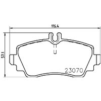 Hella Pagid Brake Pad Set T5101