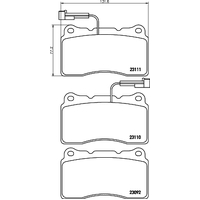Hella Pagid Brake Pad Set T5113