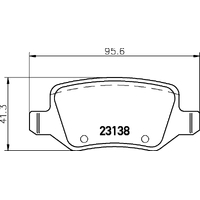 Hella Pagid Brake Pad Set T5130