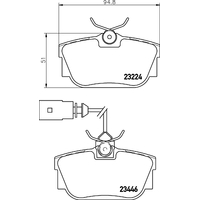 Hella Pagid Brake Pad Set T5137