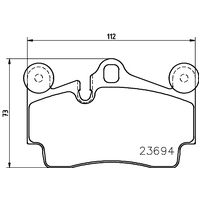 Hella Pagid Brake Pad Set T5150