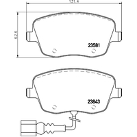 Hella Pagid Brake Pad Set T5161
