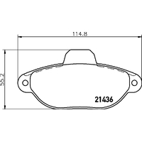 Hella Pagid Brake Pad Set T9030