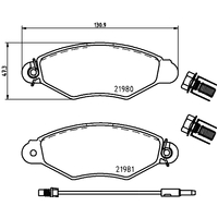 Hella Pagid Brake Pad Set T9070