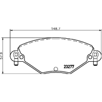 Hella Pagid Brake Pad Set T9103