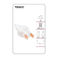 TRIDON Brake Light Switch TBS037 fits Holden Statesman WH 3.8 i V6 +more