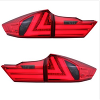 Pair LED Red Smoked Tail Lights Rear Lamps Fit Honda City GM 6