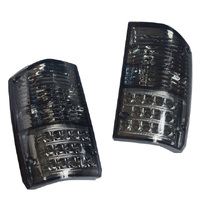 Pair Smoked LED Tail Light Lamps Fit For Nissan Patrol GQ 1&2 Series 1988-1997