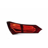 Smoked LED Tail Lamps Fit Toyota Corolla ZRE172 Sedan 2014-2017 Pair