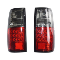 Pair LED Tail Lights Smoke + Red Fit For Toyota Land Cruiser 80 Series 1990-1997