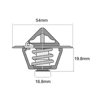 TRIDON Thermostat TT2023-180 fits Ford Fairlane ZD 4.9 V8 302ci +more