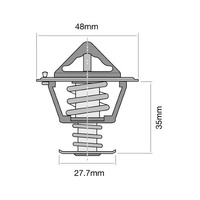 TRIDON Thermostat TT214-180 fits Toyota Hilux YN85 1.8 +more