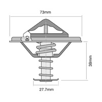 TRIDON Thermostat TT286-180P fits Daihatsu Scat F60,F65 2.8 D  +more